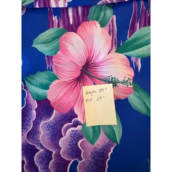 Vintage Hilo Hattie Bold Hibiscus Pattern Hawaiian Shirt - Picture 6 of 6